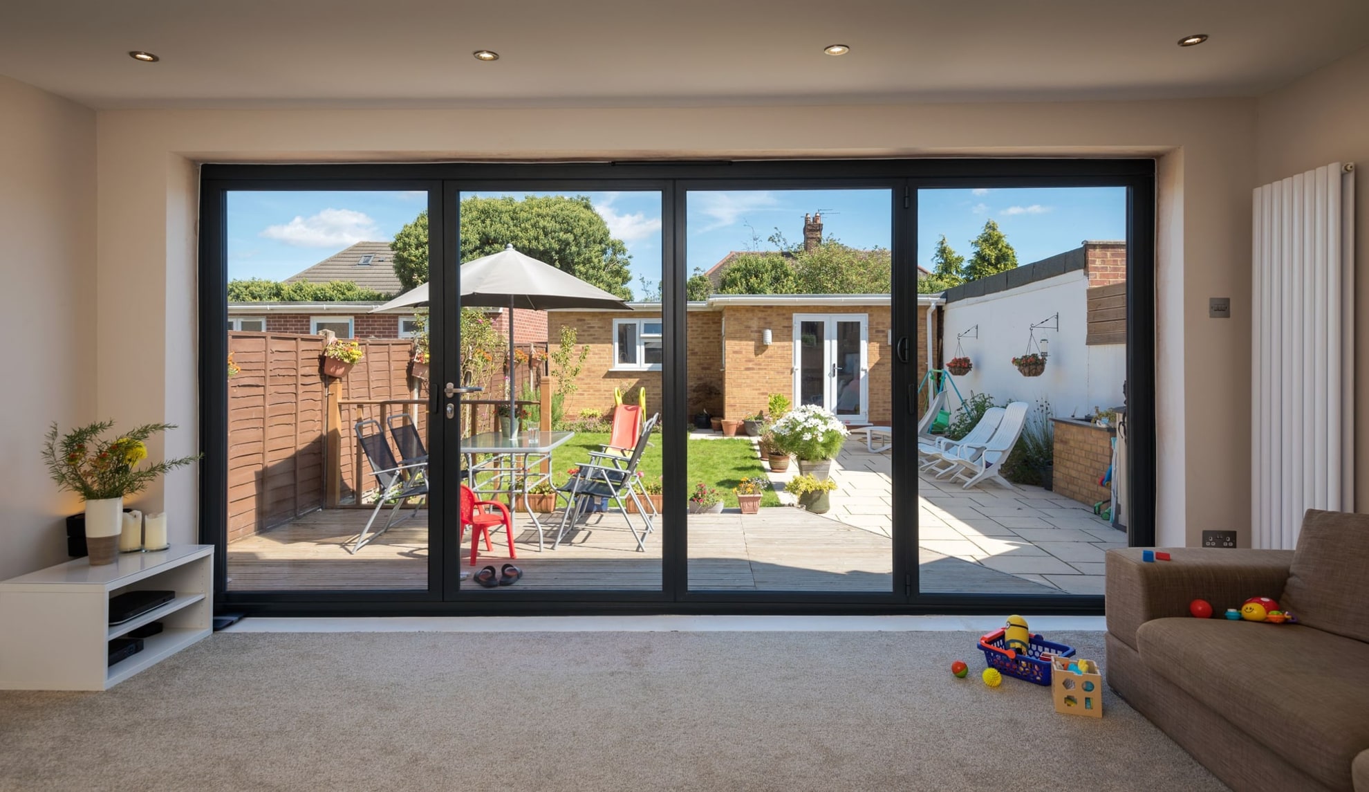 OB 49 Slimline Bifold Door (5) Bifold door supplier Merton