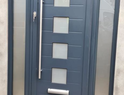 Supply and Fit of Modern Aluminium Front Door